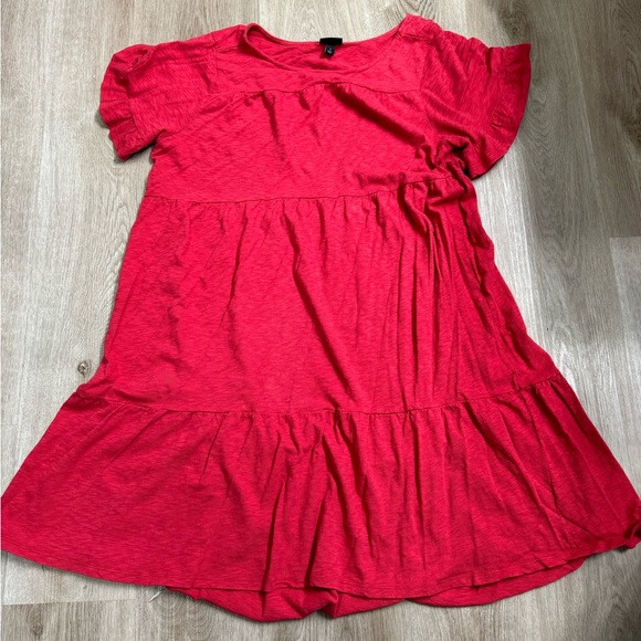 torrid Dresses & Skirts - Torrid Red Midi Babydoll Knit Dress size 1